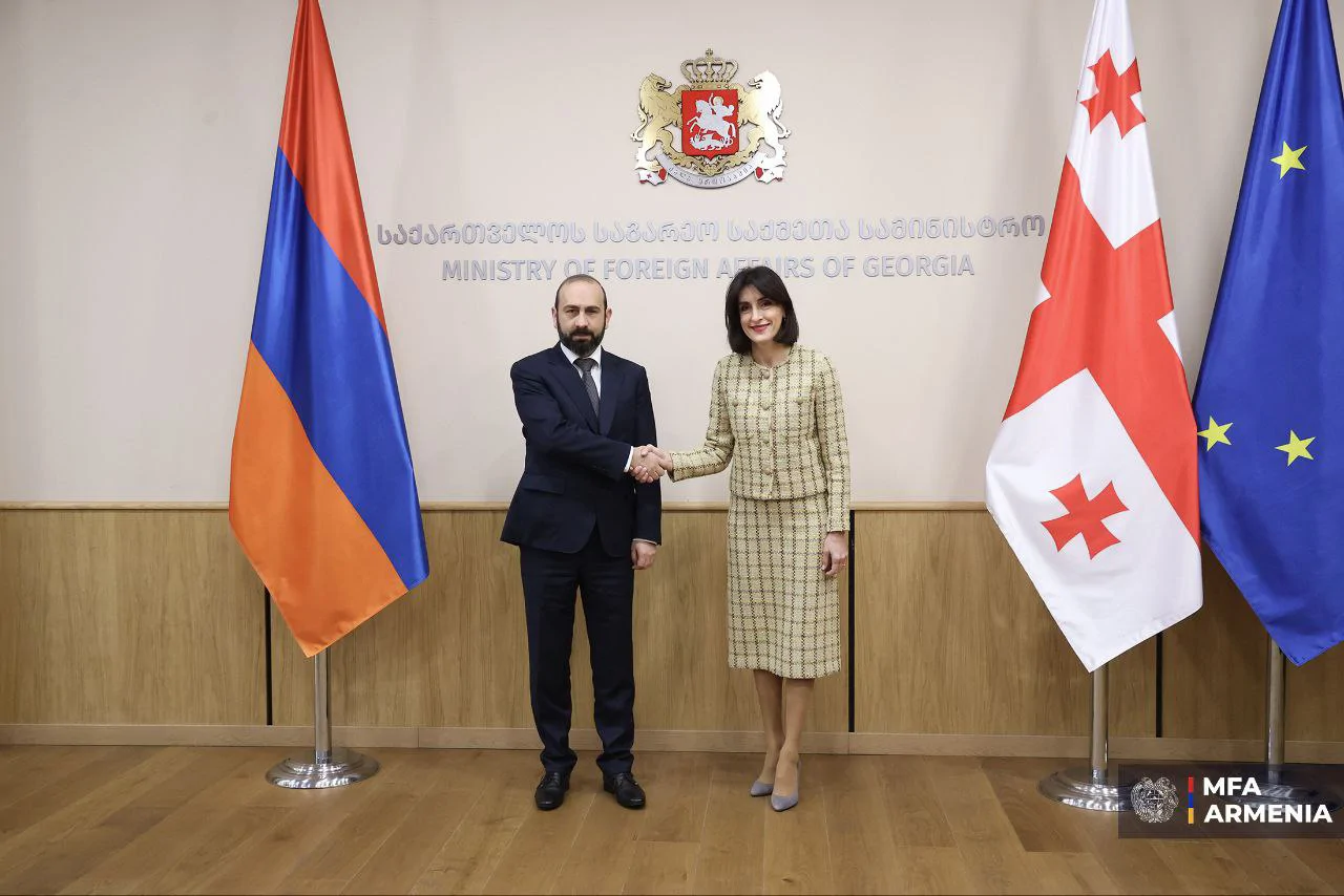 Mirzoyan and Bochorishvili Hold Meeting in Tbilisi