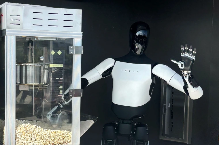  Elon Musk Opens Futuristic Tesla Diner in Hollywood