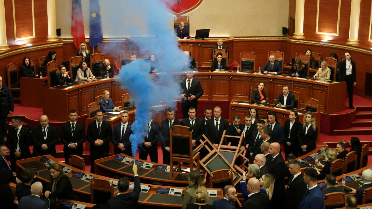 Albanian Parliament in Chaos Over AI Minister's Speech