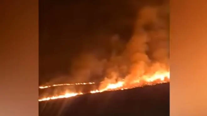 Ճամբարակ­–Թթուջուր հատվածում խոշոր հրդեհ է բռնկվել