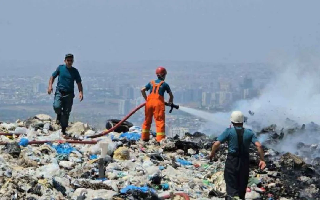 Firefighting Continues at Nubarashen Landfill