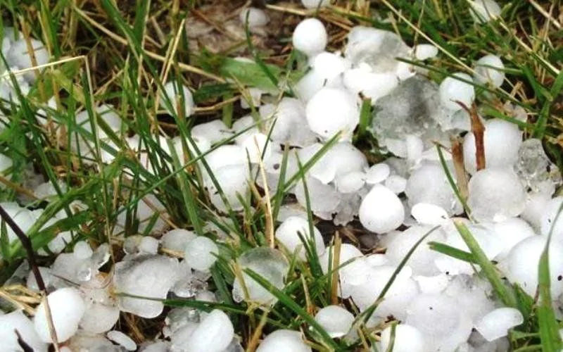 Heavy Hail Hits Noratus Village in Gegharkunik