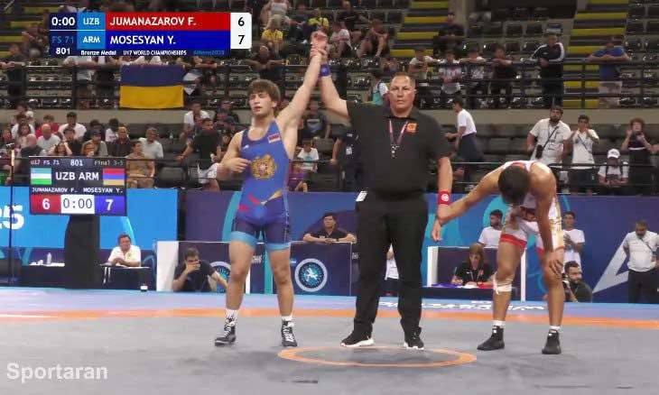 Yeghishe Mosesyan Wins Bronze at U17 Wrestling Worlds