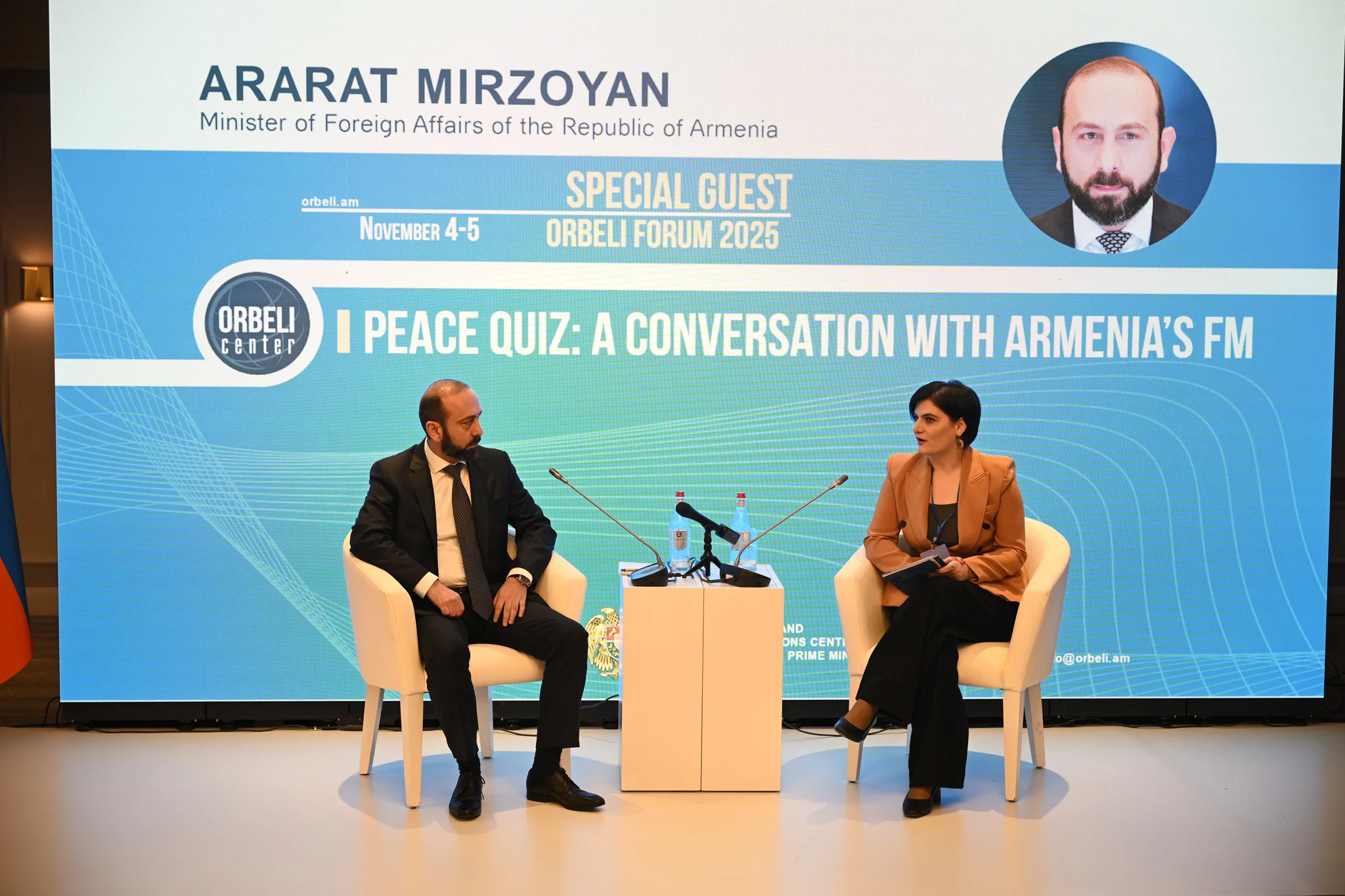 Mirzoyan: Guarantee of Peace is Mutual Benefit