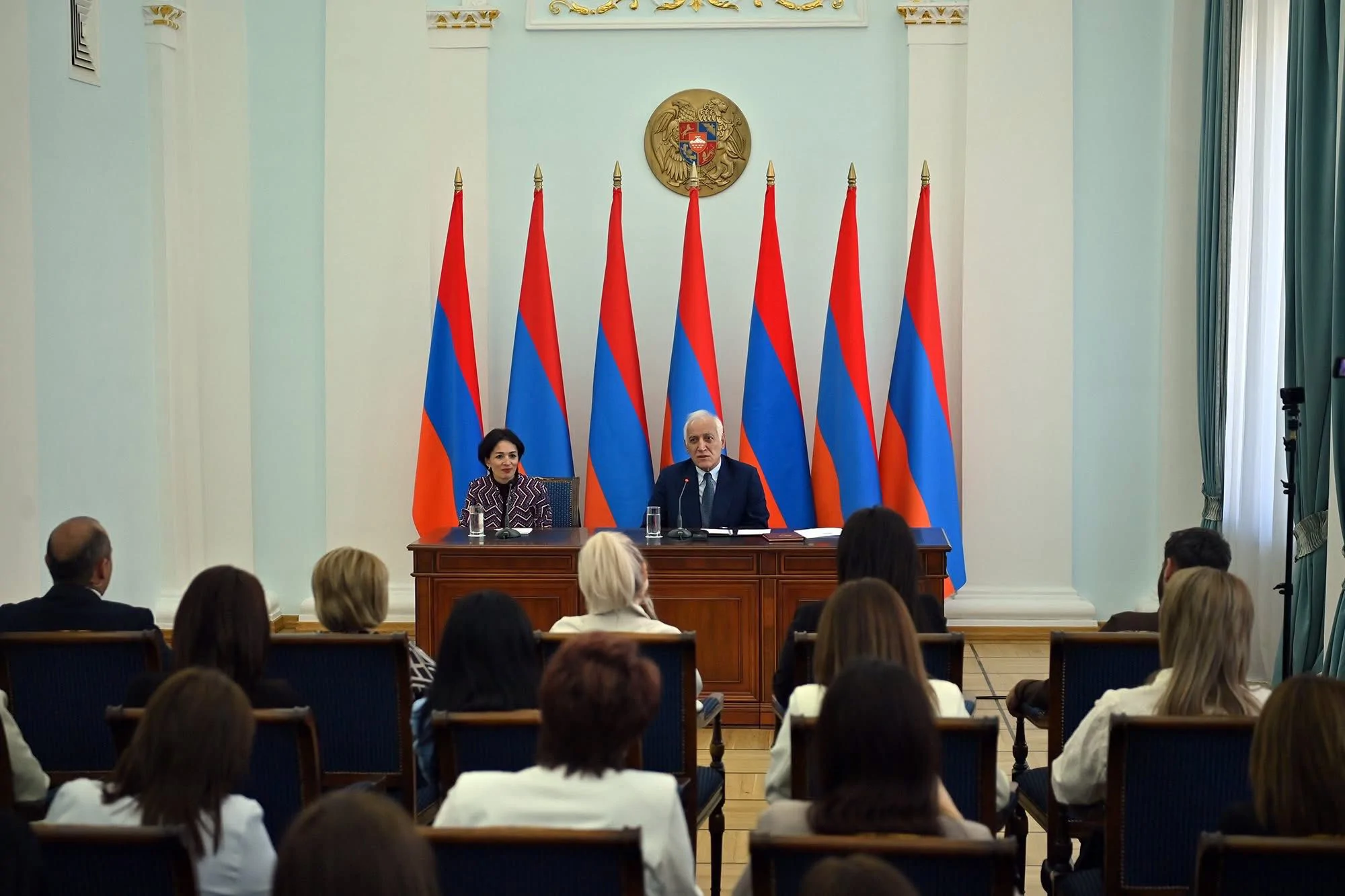 Президент Хачатурян принял учителей-победителей конкурса
