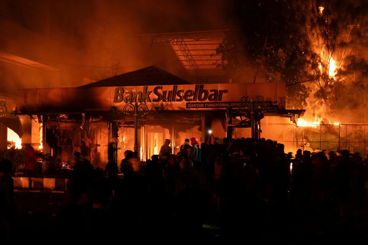 Protesters Burn Parliament in Indonesia; Three Killed