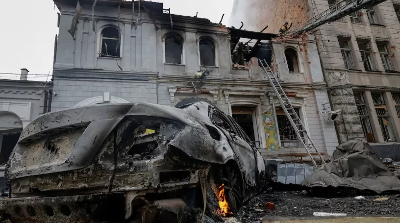 Russia Pounds Ukraine in Massive Attack, Killing Six Civilians