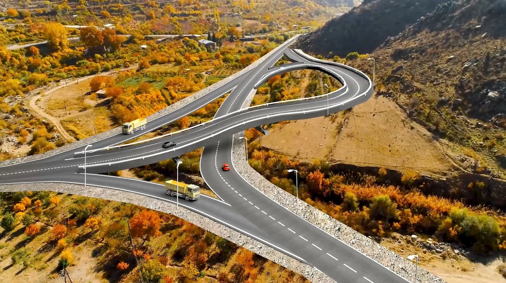 Շարունակվում են Հյուսիս-հարավի Քաջարան-Ագարակ հատվածի աշխատանքները