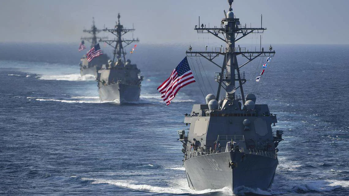 US Warships Positioned Off Venezuelan Coast