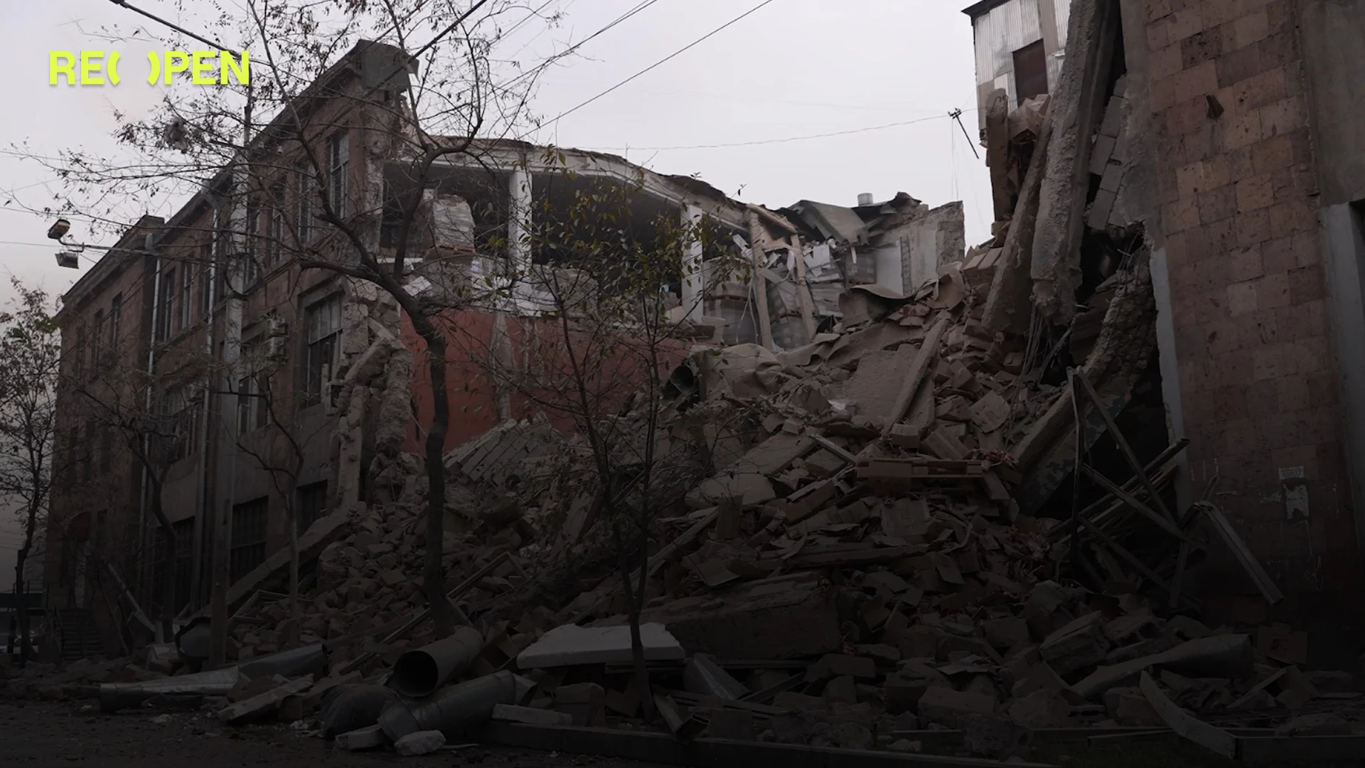 Three-Story Building Collapses in Yerevan, Injuring One