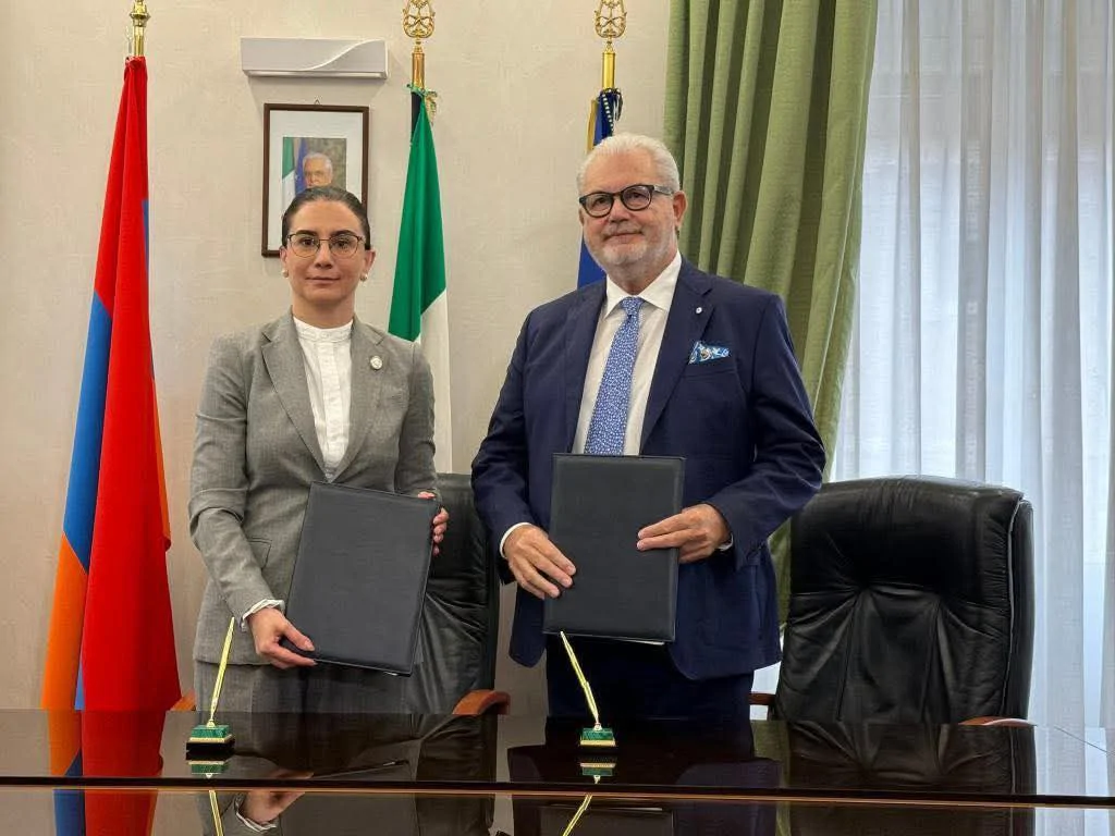Армения и Италия подписали меморандум о сотрудничестве